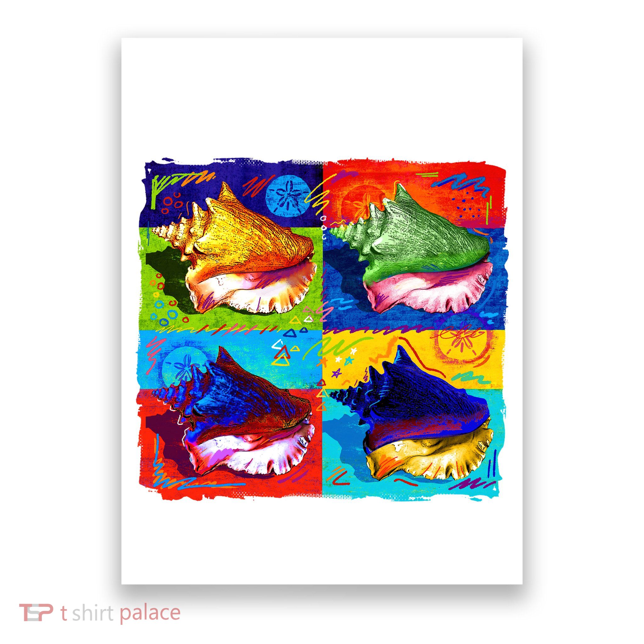 Warhol Conch Shells Poster