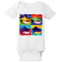 Warhol Conch Shells Baby Bodysuit