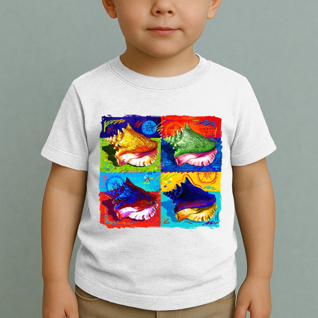 Warhol Conch Shells Toddler T-Shirt
