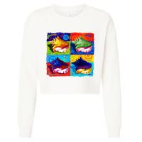 Warhol Conch Shells Cropped Pullover Crew