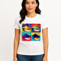 Warhol Conch Shells Womens T-Shirt