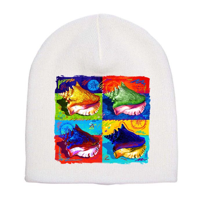 Warhol Conch Shells Short Acrylic Beanie