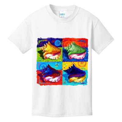 Warhol Conch Shells Kids T-Shirt