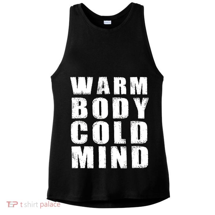 Warm Body Cold Mind Baseball Spring Training Quote Ladies PosiCharge Tri-Blend Wicking Tank