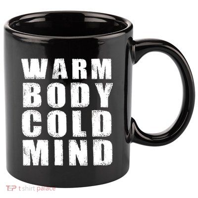 Warm Body Cold Mind Baseball Spring Training Quote 11oz C Handle Ceramic Mug