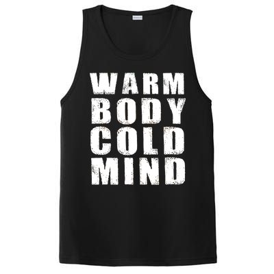 Warm Body Cold Mind Baseball Spring Training Quote PosiCharge Competitor Tank