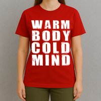 Warm Body Cold Mind Baseball Spring Training Quote T-Shirt