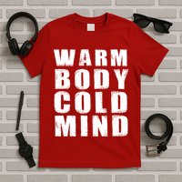 Warm Body Cold Mind Baseball Spring Training Quote T-Shirt