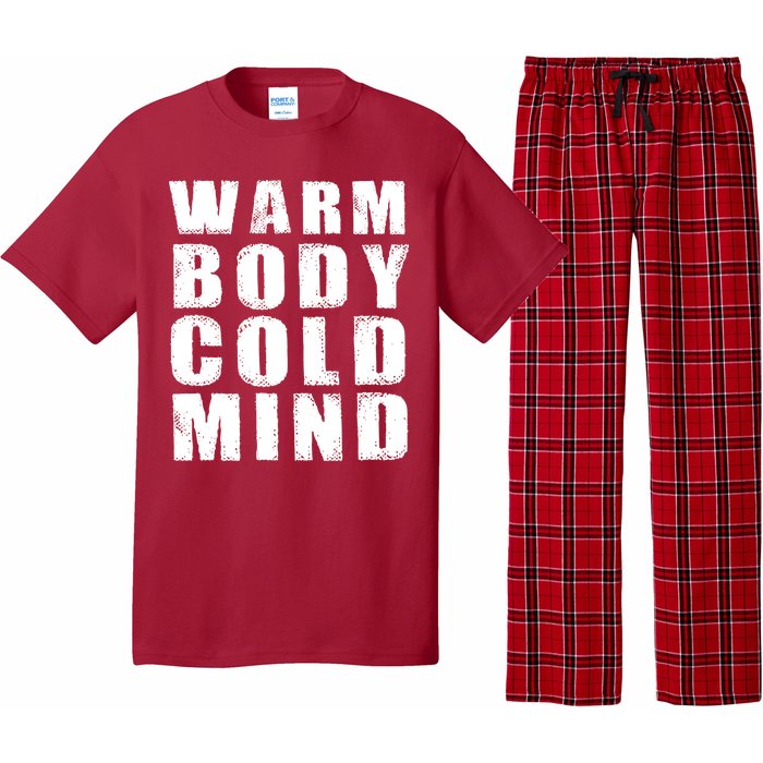 Warm Body Cold Mind Baseball Spring Training Quote Pajama Set