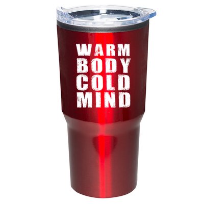 Warm Body Cold Mind Baseball Spring Training Quote Tumbler