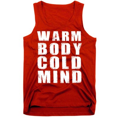 Warm Body Cold Mind Baseball Spring Training Quote Tank Top