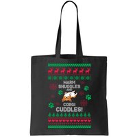 Warm Snuggles And Corgi Cuddles Ugly Sweater Bag
