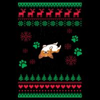 Warm Snuggles And Corgi Cuddles Ugly Sweater 16oz Travel Tumbler