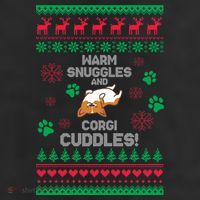 Warm Snuggles And Corgi Cuddles Ugly Sweater 25L Jumbo Tote