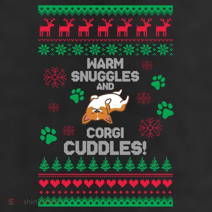 Warm Snuggles And Corgi Cuddles Ugly Sweater 25L Jumbo Tote
