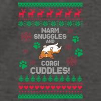 Warm Snuggles And Corgi Cuddles Ugly Sweater Vector Backpack