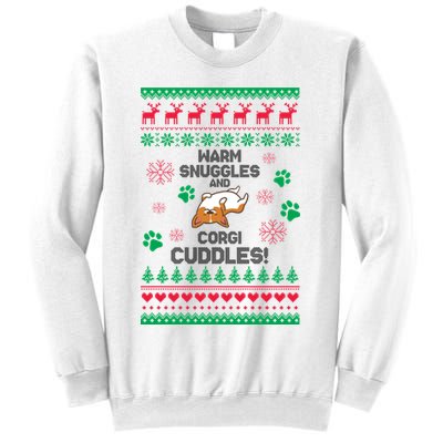 Warm Snuggles And Corgi Cuddles Ugly Sweater Sweatshirt
