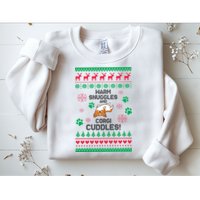Warm Snuggles And Corgi Cuddles Ugly Sweater Sweatshirt