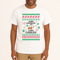 Warm Snuggles And Corgi Cuddles Ugly Sweater Tall T-Shirt