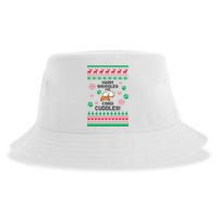 Warm Snuggles And Corgi Cuddles Ugly Sweater Sustainable Bucket Hat