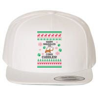 Warm Snuggles And Corgi Cuddles Ugly Sweater Wool Snapback Cap