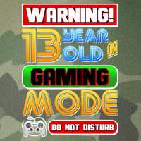 Warning 13 Year Old In Gaming Mode Birthday Legacy Tie Dye Trucker Hat