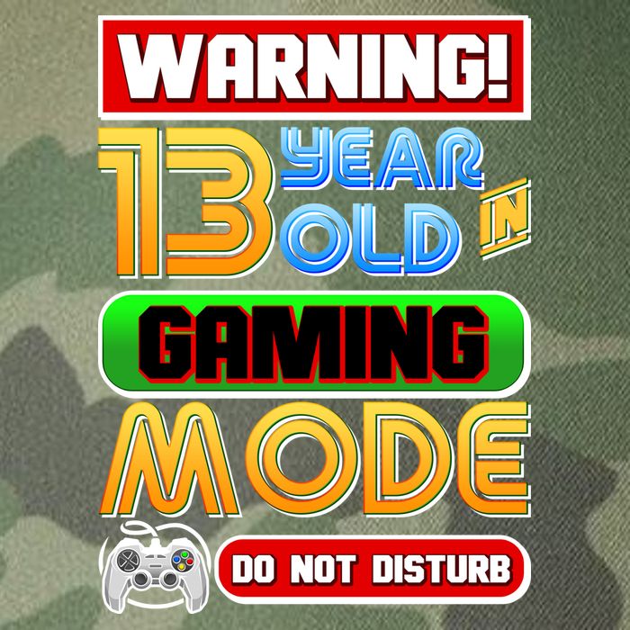 Warning 13 Year Old In Gaming Mode Birthday Legacy Tie Dye Trucker Hat