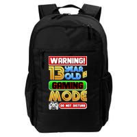 Warning 13 Year Old In Gaming Mode Birthday Backpack