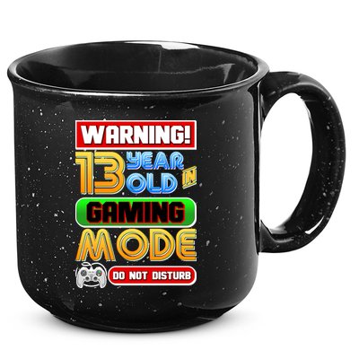 Warning 13 Year Old In Gaming Mode Birthday 15oz Campfire Ceramic Mug