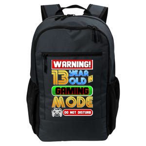 Warning 13 Year Old In Gaming Mode Birthday Daily Commute Backpack