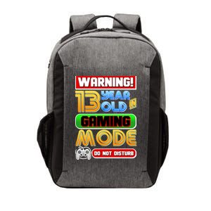 Warning 13 Year Old In Gaming Mode Birthday Vector Backpack