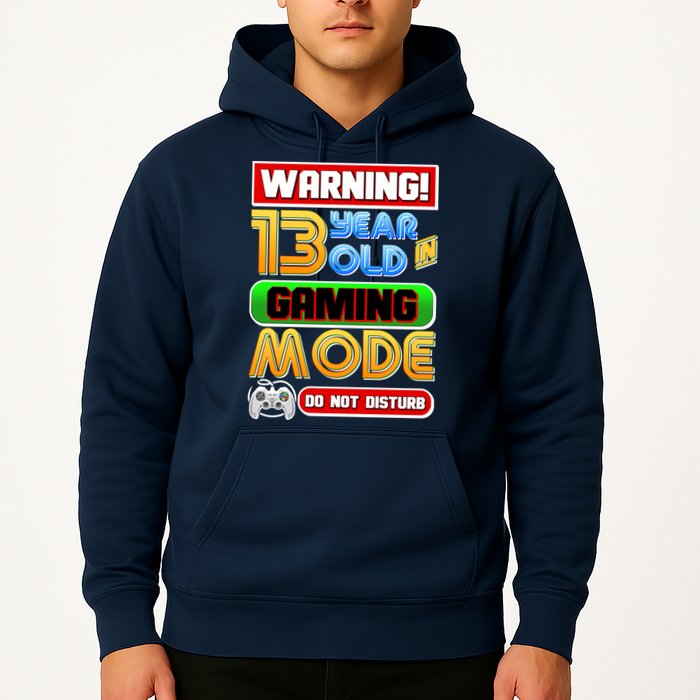 Warning 13 Year Old In Gaming Mode Birthday Hoodie