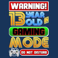Warning 13 Year Old In Gaming Mode Birthday 7-Panel Snapback Hat