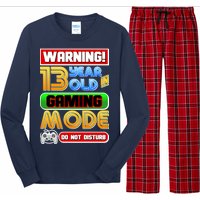 Warning 13 Year Old In Gaming Mode Birthday Long Sleeve Pajama Set