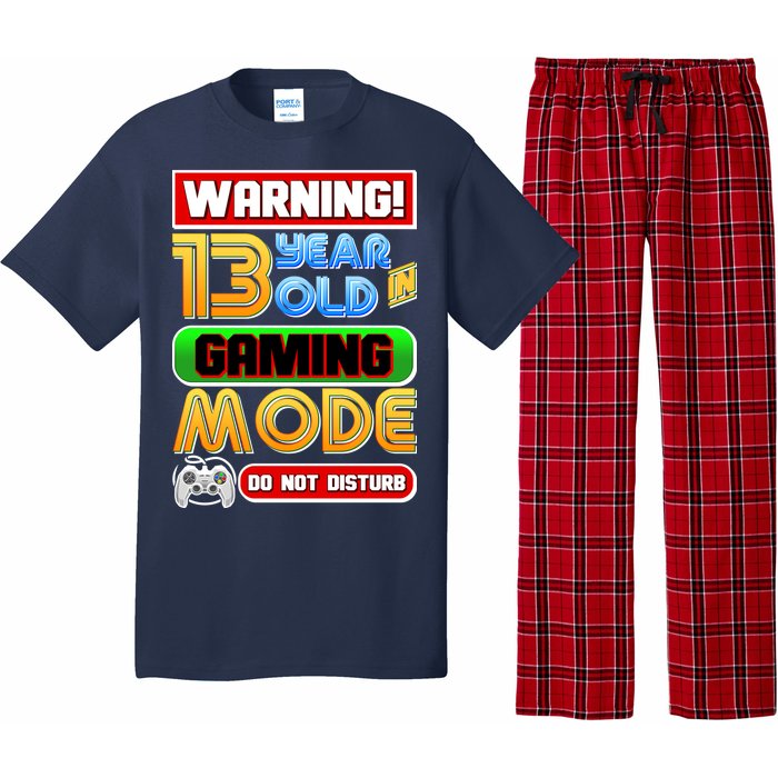 Warning 13 Year Old In Gaming Mode Birthday Pajama Set