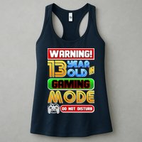 Warning 13 Year Old In Gaming Mode Birthday Womens Tank Top