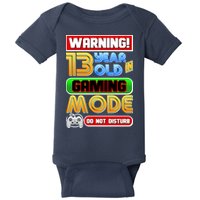 Warning 13 Year Old In Gaming Mode Birthday Baby Bodysuit