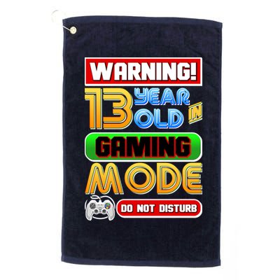 Warning 13 Year Old In Gaming Mode Birthday Golf Towel