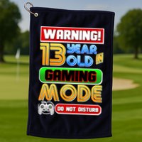 Warning 13 Year Old In Gaming Mode Birthday Golf Towel