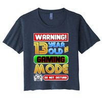 Warning 13 Year Old In Gaming Mode Birthday Crop Top