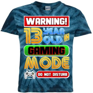 Warning 13 Year Old In Gaming Mode Birthday Kids Tie-Dye T-Shirt