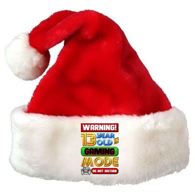 Warning 13 Year Old In Gaming Mode Birthday Premium Christmas Santa Hat