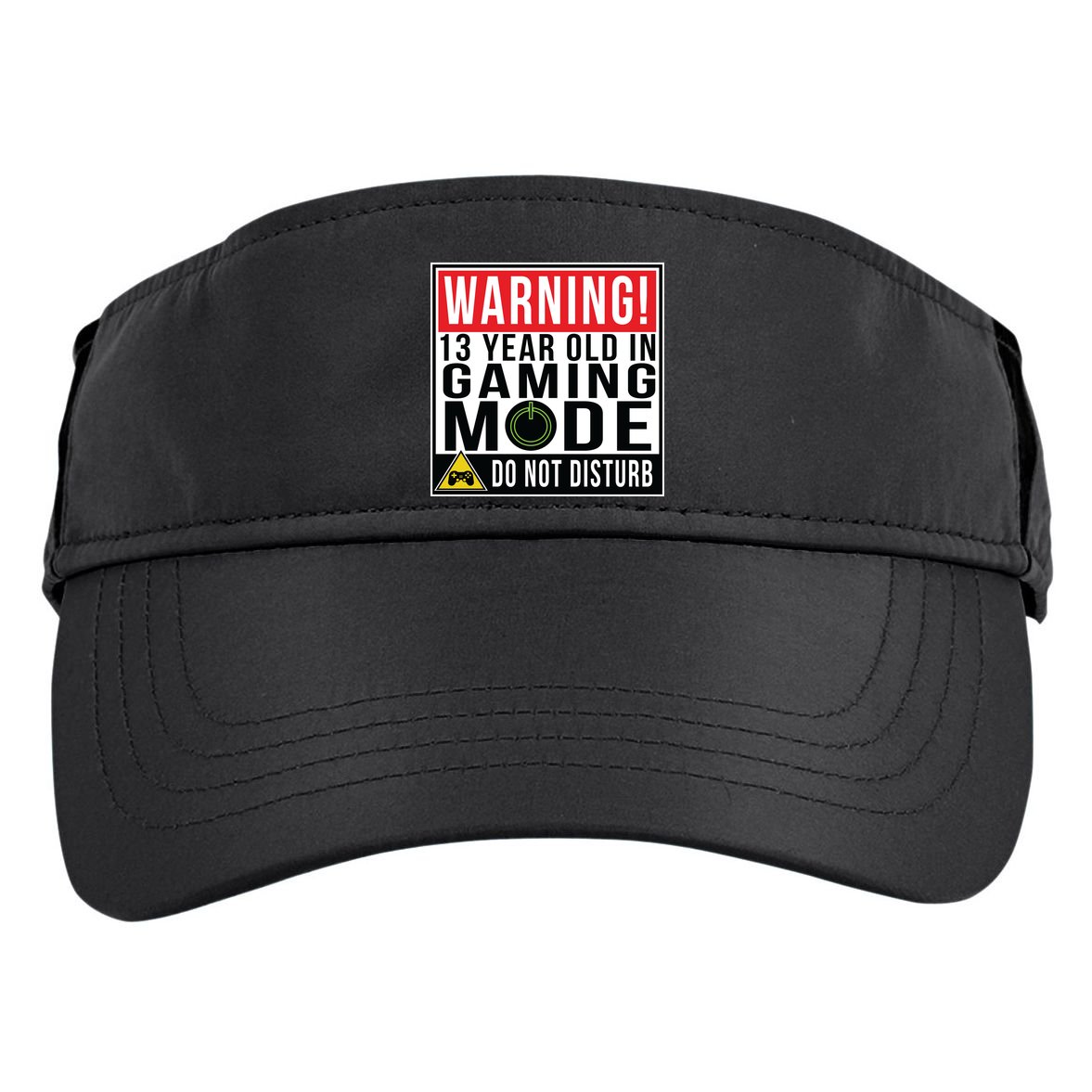 Warning 13 Year Old in Gaming Mode Teenager Adult Drive Performance Visor