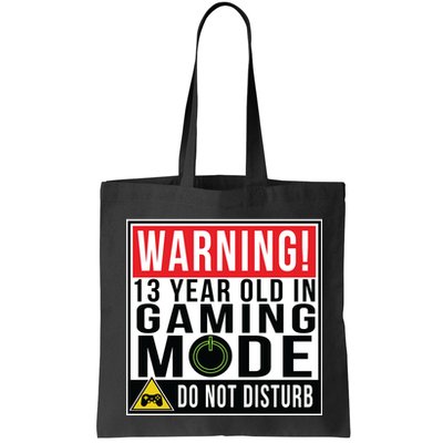 Warning 13 Year Old in Gaming Mode Teenager Bag
