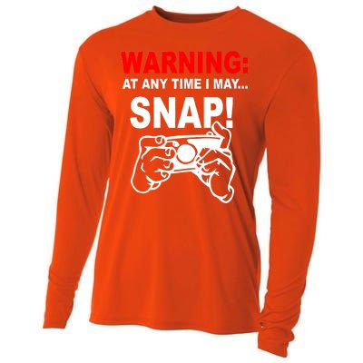 Warning At Any Time I May SNAP Cooling Performance Long Sleeve Crew