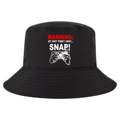 Warning At Any Time I May SNAP Cool Comfort Performance Bucket Hat
