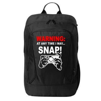 Warning At Any Time I May SNAP City Backpack