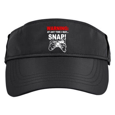 Warning At Any Time I May SNAP Adult Drive Performance Visor