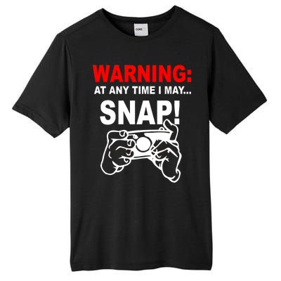 Warning At Any Time I May SNAP Tall Fusion ChromaSoft Performance T-Shirt