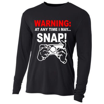 Warning At Any Time I May SNAP Cooling Performance Long Sleeve Crew